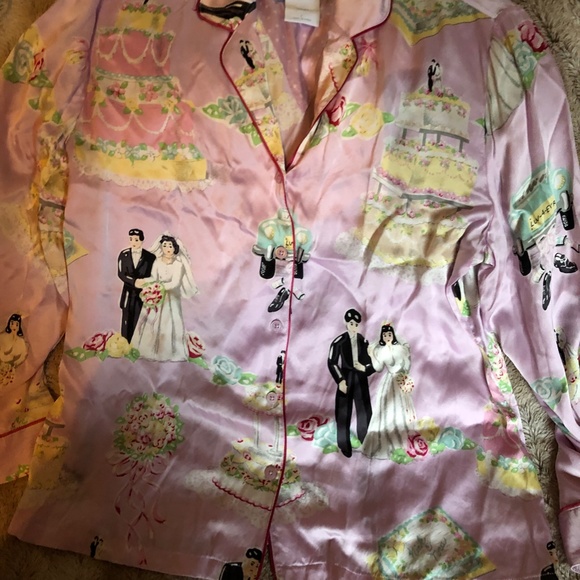 2)S-NICK & NORA 100%SILK 2PC WEDDING PJS SZS, RARE, VHTF,NEW,GORGEOUS&LUXURIOUS… - Picture 2 of 12